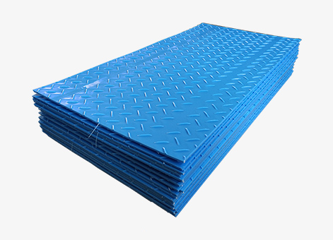 Esteras de protección de tierra de trabajo pesado temporales de plástico negro de 4 x 8